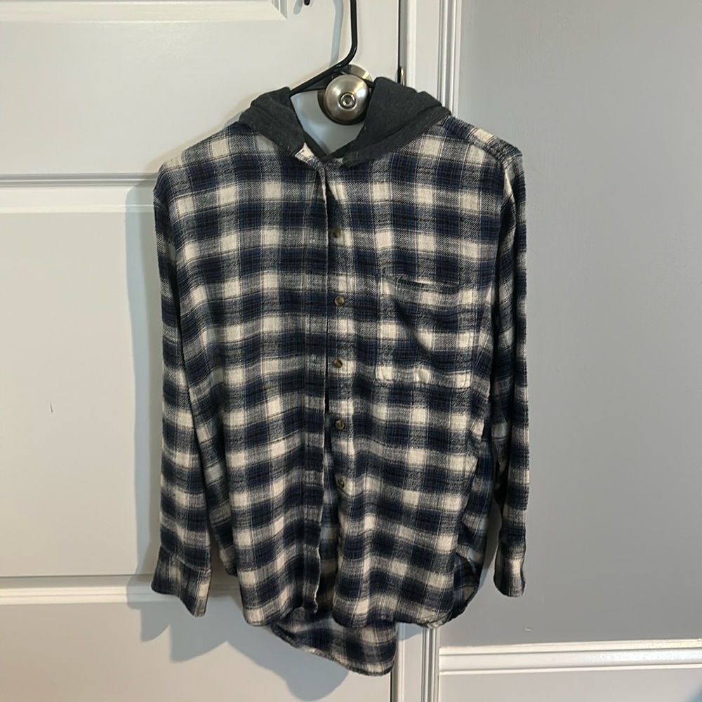 American eagle flannel hoodie